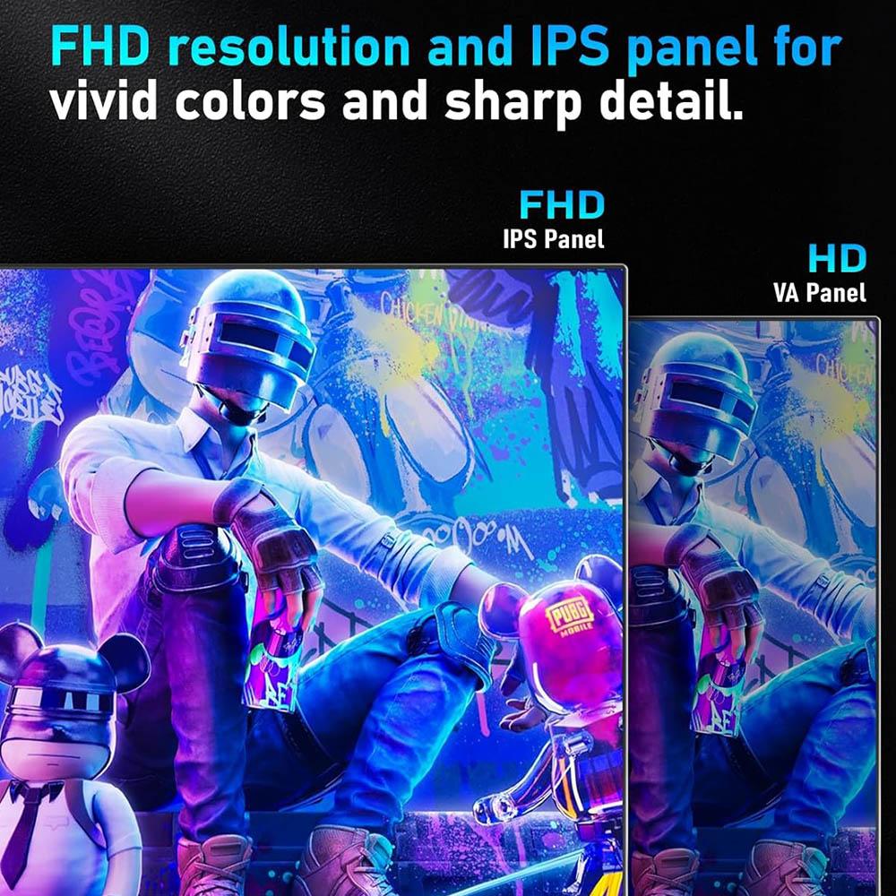 FYHXele FY24FHR 24 tum Spelskärm, 1920*1080 16:9 IPS-skärm, 180 Hz uppdateringsfrekvens, 1 ms (MPRT) Svarstid, 99% sRGB