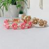 Hot Selling Petal Pearl Decoration Cotton Material Pet Collar Cotton Rope Hand Woven Pet Decoration Collar