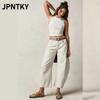 Pantaloni e Pantaloni Capresi Casual da Donna JPNTKY con Stampa Monocolore