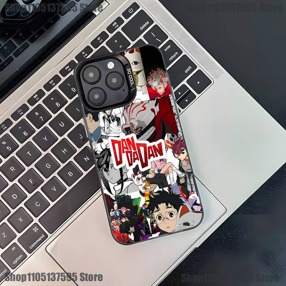 Anime Dandadan Phone Case For iPhone 17,16,15,14,13,12,11,Pro,XS,Max,Plus,Mini,SE Black Candy Matte Shockproof Cover