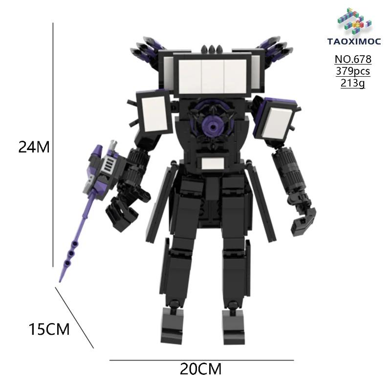 Aggiorna Titan Tv Man Skibidi Toilette Blocchi da costruzione Orologio Drill Man Speakerman Cameraman Drillman Speakerman G Man Astro Toy