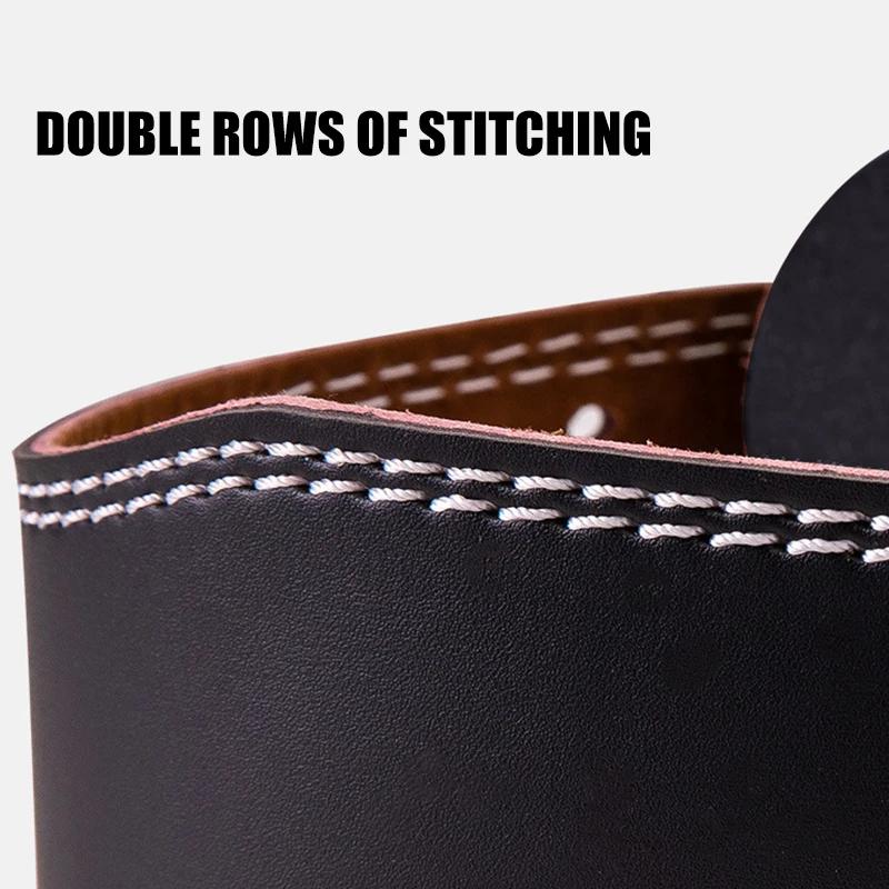 Pu Leather Waist Support Belt for Weightlifting Fitness Deep Squat Hard Pull Training Professional Sports Safety Equipment