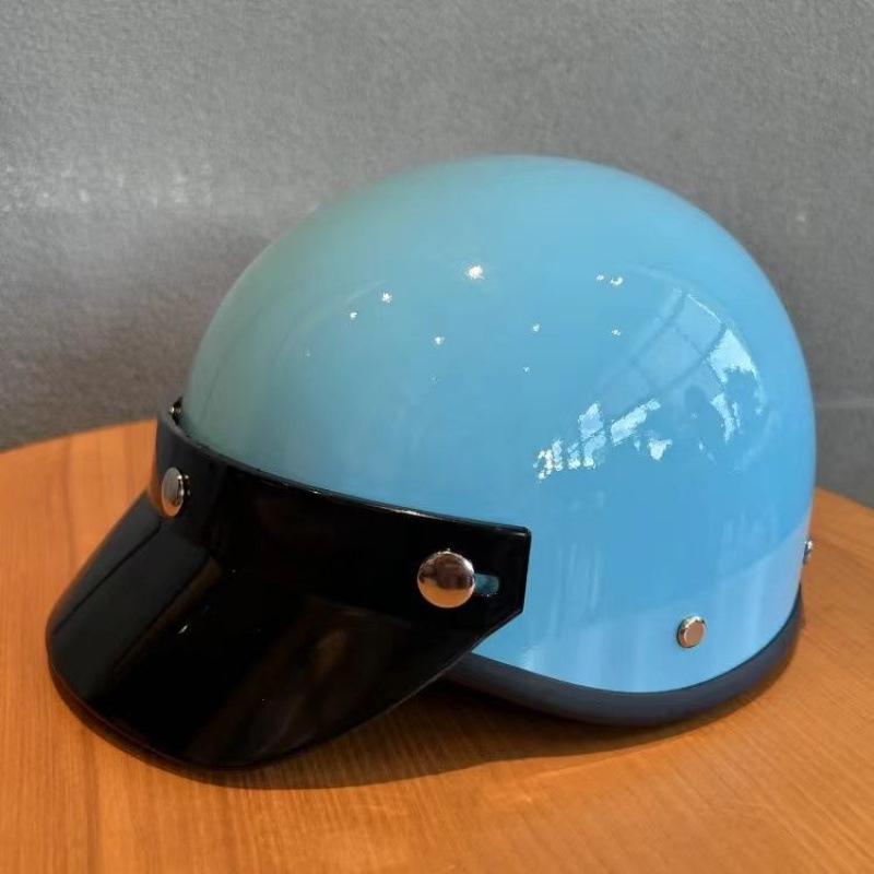 Certified Lightweight Universal Half Helmet for Electric Vehicles – Stylish, Retro, All-Season Safety Helmet