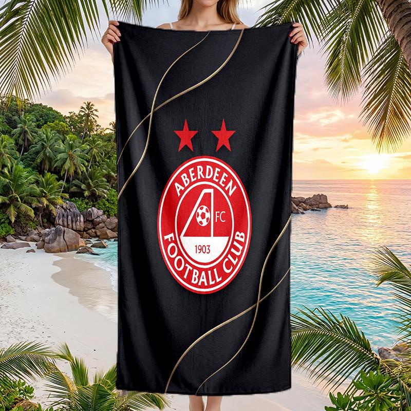 Aberdeen FC print Quick Dry Beach Towel Microfiber Absorbent Portable Travel Swimming Towel