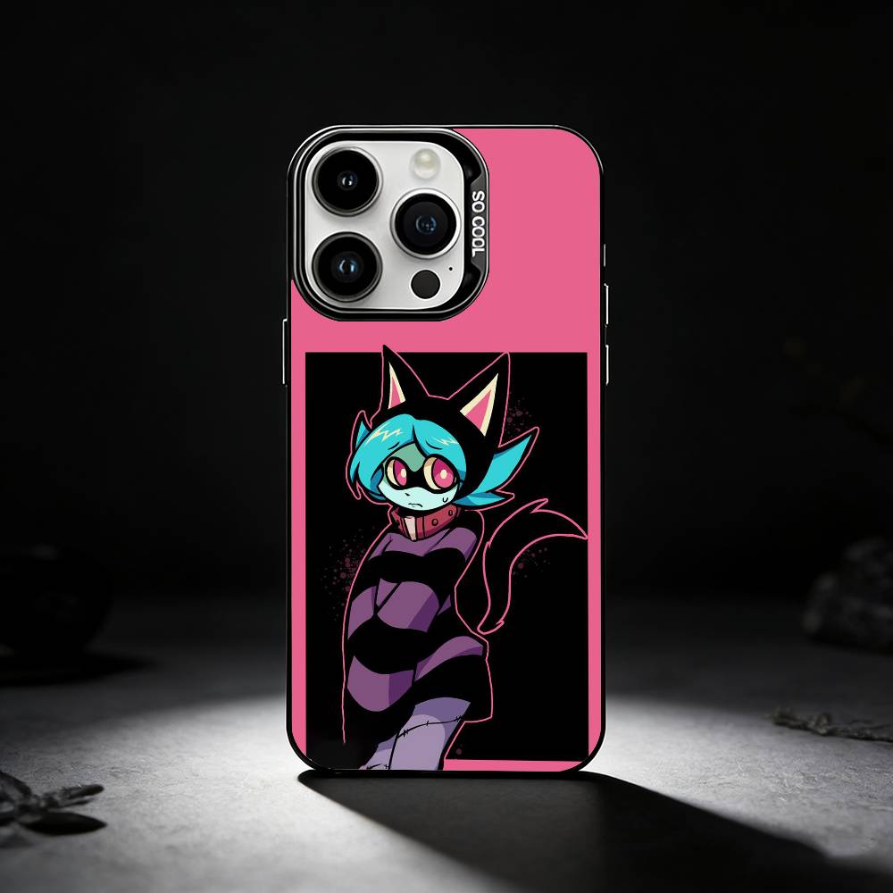 Anime P-Psychocuties Phone Case For iPhone 17,16,15,14,13,12,11 Plus,Pro Max,XS,Colored Silver Phone Case