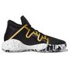 Adidas Pro Vision J Mid Top Basketball Shoes Kids Sneakers Black Gold F97290