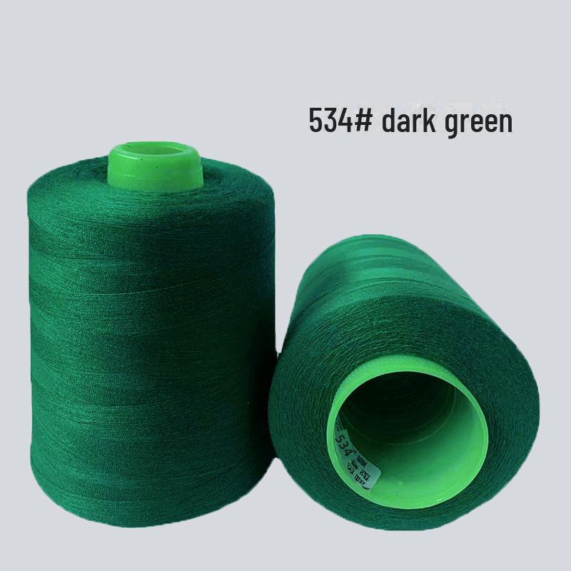 High-Speed 8000-Yard Black & White Sewing Thread - 402 Flat Pagoda Thread for Clothing