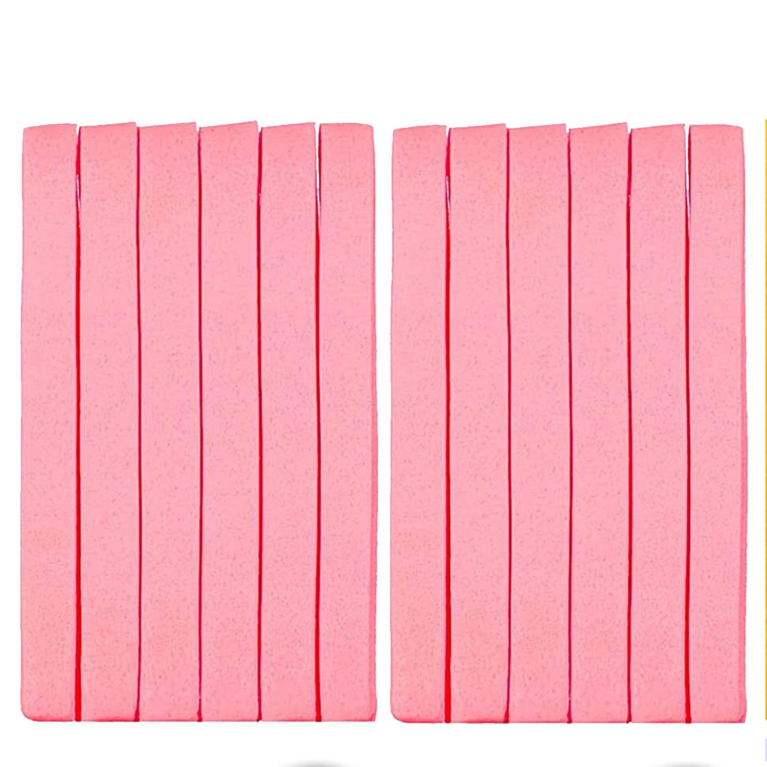 

12 шт. Косметичні спонжі для зняття макіяжу, відлущування та очищення обличчя червоний