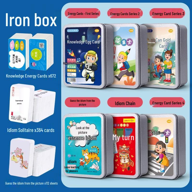 Elementary Student Knowledge Cards: Idiom Solitaire Fun & Educational Toy