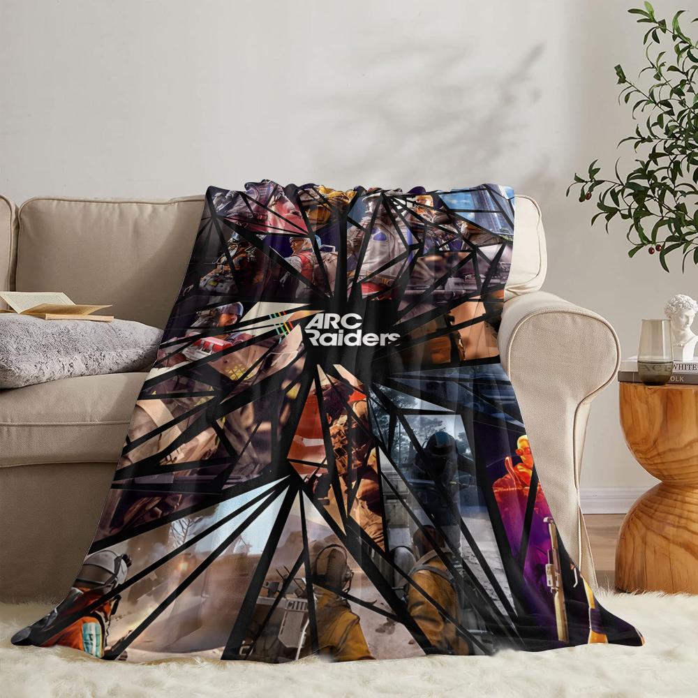 GUOYU Blanket Game AaRC Raiders Throw Soft Flannel Throw Summer Blanket Lightweight Cozy Nap Blanket for Sofa Bed Travel