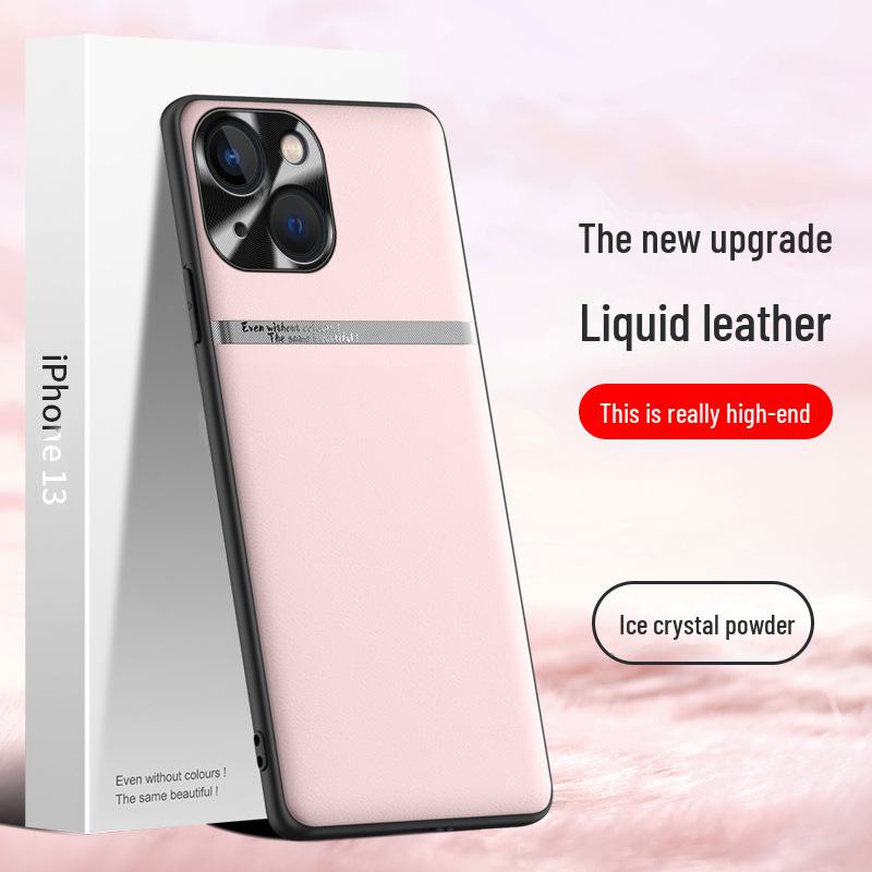 Apple 13 Flüssigleder Handyhülle: Fallschutz & Schmutzabweisende Schutzhülle - Einzelstück versandbereit