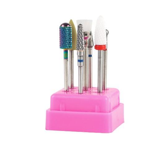 Nail Art Ceramic Tungsten Steel Alloy Grinding Head Set, Grinding Machine Grinding Head Brush Polishing Tool