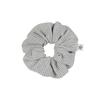 Cozy Stripe Scrunchie Light Grey