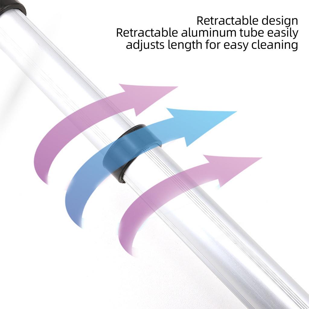 Extra-long Handle Ice Scraper Telescopic Snow Shovel Extra-long Handle Rubber Squeegee Rubber Ice Cleaning Tool For Snow Ice And