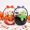 10Pcs Cartoon Halloween Candy Bag Reusable Handheld Self Sealing Bags Creative Portable Pumpkin Sugar Pocket