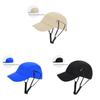 Summer Sun Protection Baseball Cap With Adjustable Chin Strap For Outdoor Cycling And Surfing