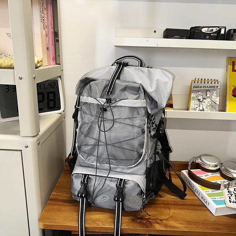 Outdoor Sports Mountaineering Bag Large Capacity Lightweight Hiking Bag Men's Tooling Backpack Backpack Student School Bag