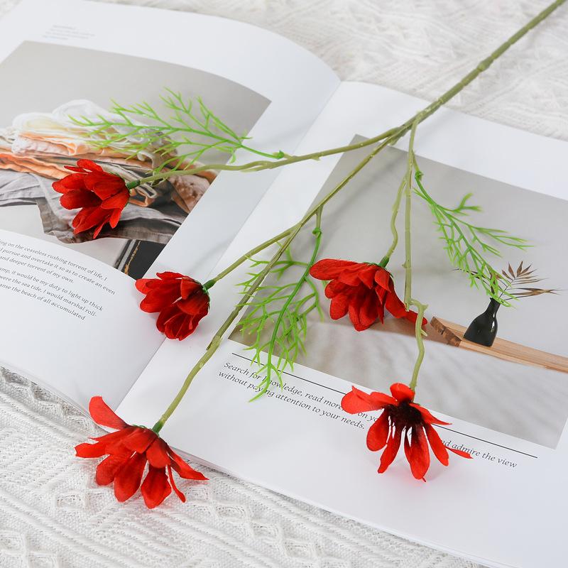 

Специальный поддельный цветок, очаровательный, против падения, фантастический красный