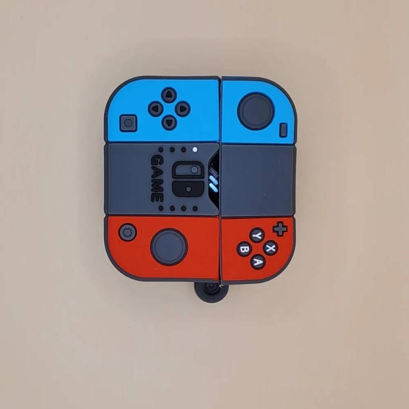 Cute Cartoon Mini Game Console Headphone Case Suitable for Apple Airpods 1 2 3 4 Pro Pro2 Silicone Headphone Soft Shell
