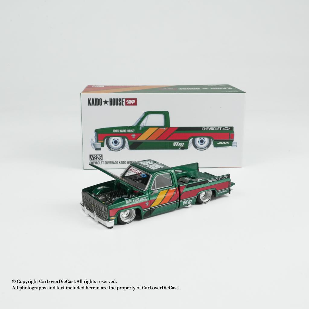 Kaido House + MINIGT 1:64 Chevrolet Silverado KAIDO WORKS V3 Alloy Diecast Car Model Collect Ornaments Gift Toys