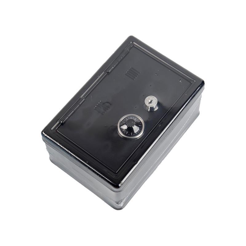Compact Creative Piggy Bank with Lockable Coin Compartment and Key Storage