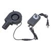 12V Centrifugal Blower Fan With Air Duct And Adjustable Speed Controller For Outdoor BBQ Fire Ventilation