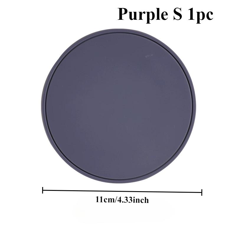 1/3PCS silicone pot mat heat insulation pad silicone high temperature resistant dining table anti-scalding pad round and simple