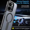 Military Anti-fall Cooling Hole Design Magnetic Case For Xiaomi Poco C85 Redmi 15C 4G 171.6mm 5G 173.2mm Metal Stand Back Cover