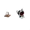 Cafe Cat Napkin Organizer Tissue Dispenser Wood Base Holder Art Craft Ornament Entrance Key Bowl