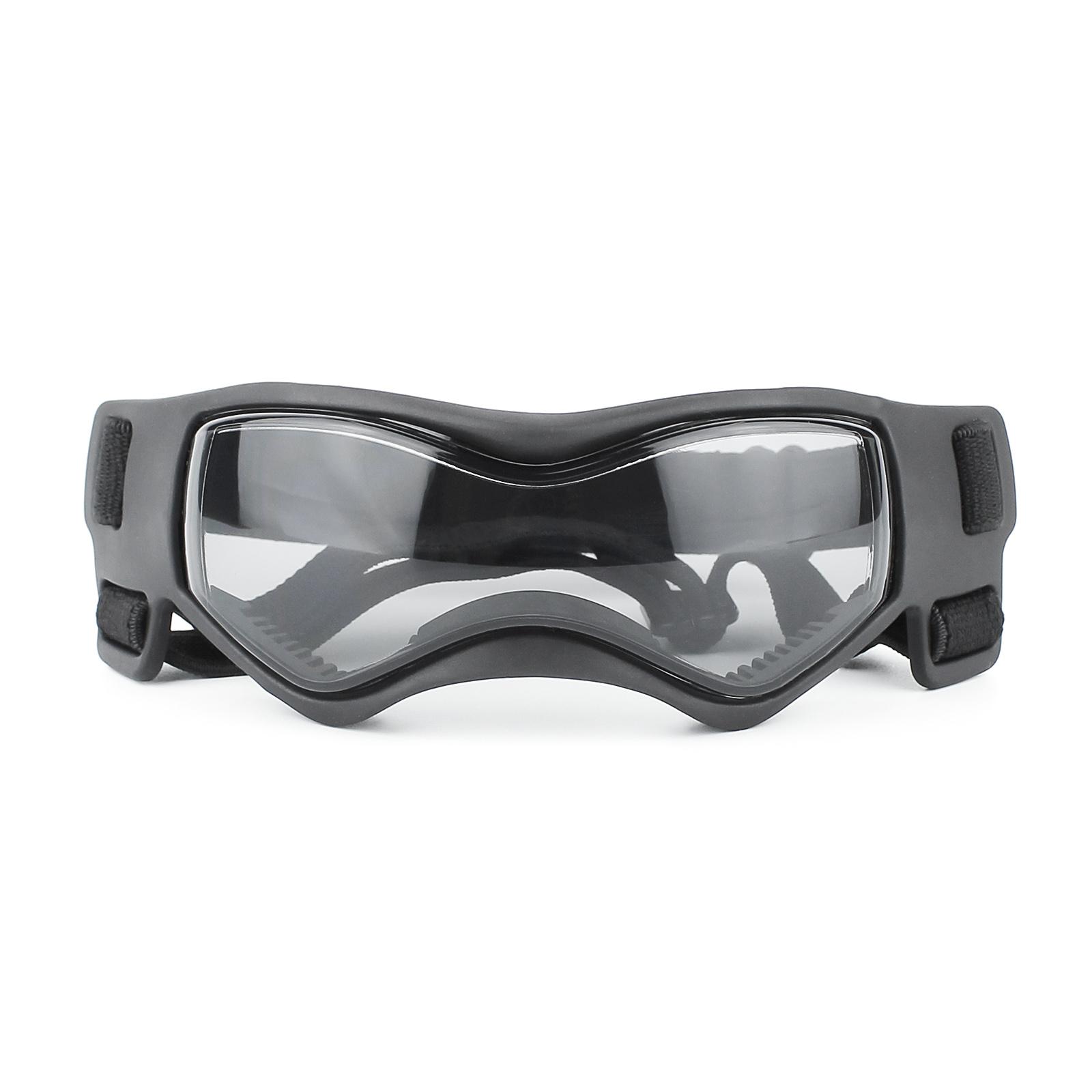 Fashion Pet Goggles Anti-dust/Windproof Dog Goggles With Adjustable Strap Outdoor UV Protection Pet Sunglasses for Medium Dog (Black,S) чёрный
