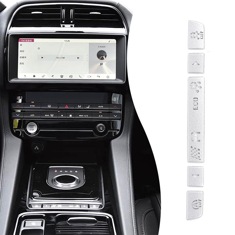 Stainless Steel For Jaguar F-PACE XF XFL XE XEL 2018-2020 Car Driving Mode Button Stickers Car Interior Accessories