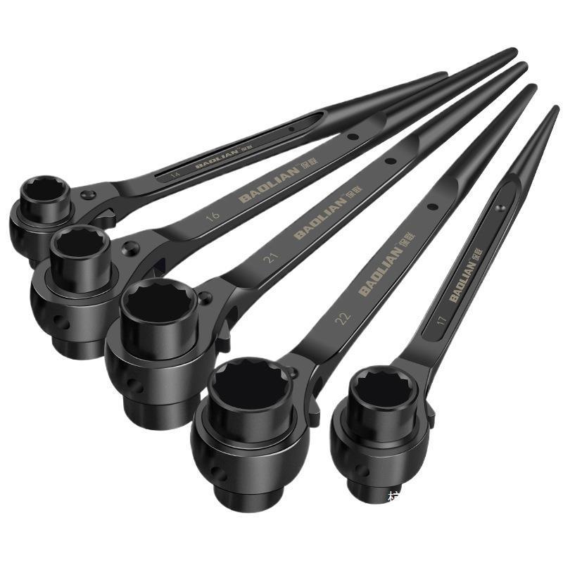 Dual Function Ratchet Wrench Set with Burr Wheel and Torx Socket