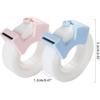 2Pcs Multifunctional Invisible Tape Dispenser Set, Desktop Mini Tape Holder with Refill Rolls, Office School Supplies