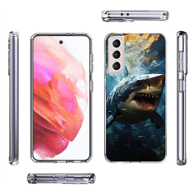 The Mouth of the Deep Sea Evil Shark Phone Case For Samsung A16 A26 A36 A56 A17 A15 A25 A35 A55 A14 A24 A34 A54 A04S A05S Galaxy