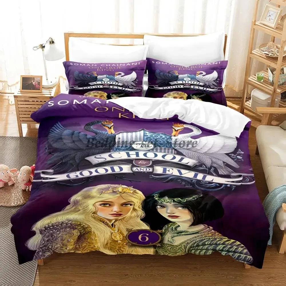 The School For Good And Evil Bedding Set Single Twin Full Queen King Size Bed Set Aldult Kid Bedroom Duvetcover Sets Bed