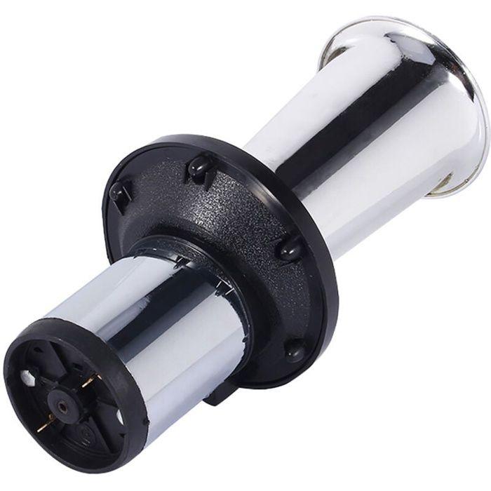Kaxon Vieux Tacot 12v, 110DB Old Style Horn, 12V 490Hz Trompette De Voiture Klaxon Fort Alarme Corne Antique(argent)