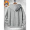 1 Set Winter Freizeit Kapuzenpullover und Jogginghose, Normale Passform mit Taschen, Bequemes und Warmes Herren Streetwear Set