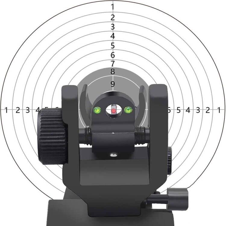 HWZ Tactical Low Fiber Optic Iron Combat Folding Fiber Optic Front and Rear Sight Set with Aiming Set Adjustment Tool (Black)