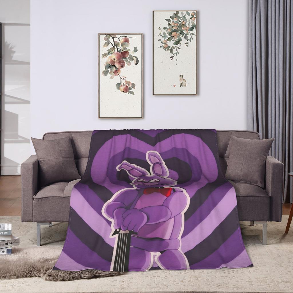 Bei Freddys Phantom Freddy Decken Fleece Herbst FNAF Spiel Atmungsaktiv Warm Überwürfe für Bettwäsche Schlafzimmer Bettwäsche Überwürfe