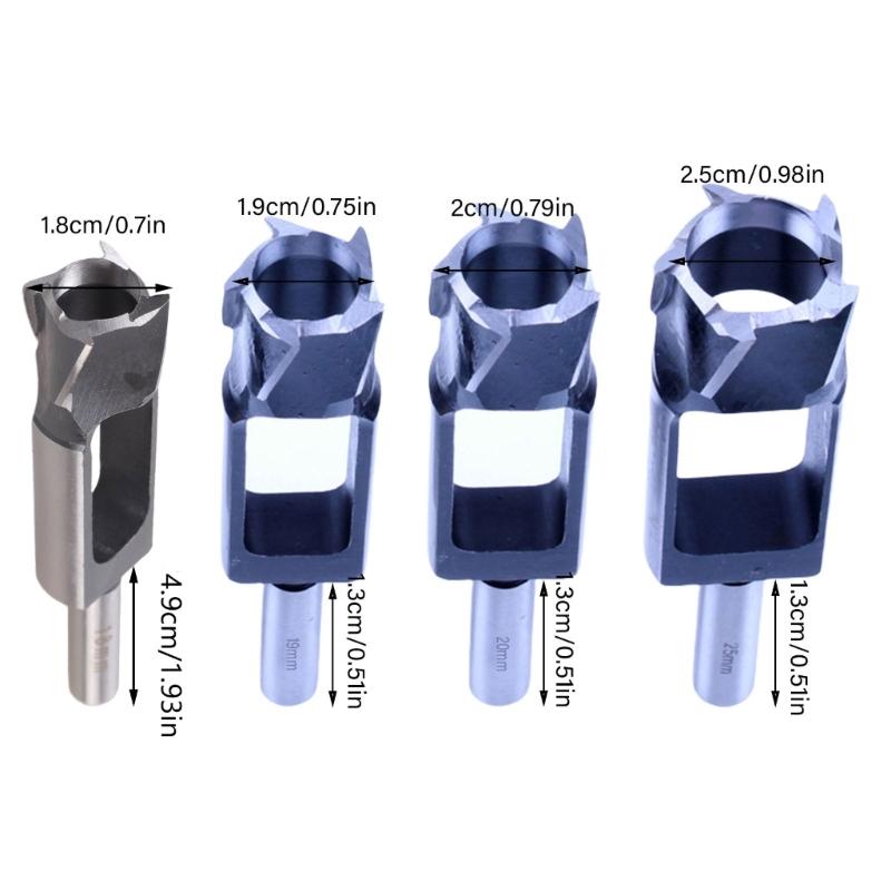 18mm/19mm/20mm/25mm Holzstopfen-Bohrer Geeignet für Heimwerker und Professionelle Holzarbeiten Möbelhersteller