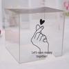 Transparent Acrylic High-Capacity Piggy Bank - No Withdrawal, Online Celebrity Style for Adults and Students.