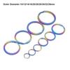 2pcs Multisizes Titanium Alloy EDC Key Chain Portable Key Holder  Camping Travel Hanging Tool