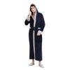 Couples Winter Lengthened Bathrobe Splicing Home Clothes Long Sleeved Robe Coat