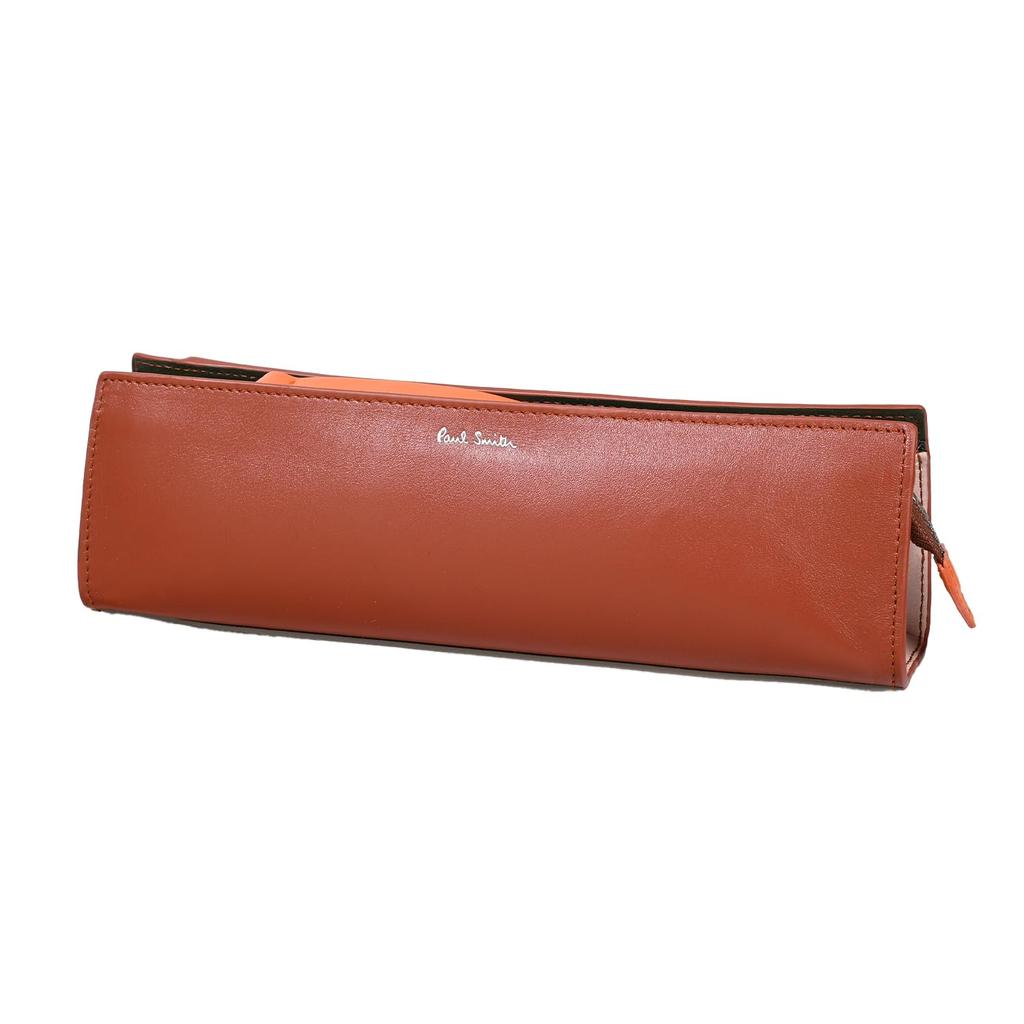 Paul Smith Pen Case for Men Brown Green Yellow Gray Beige Orange 7383 KDECOR 62 Pencil Case Stationery [Used]