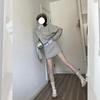 Autumn 2025 College-Style Women's Outfit: High-Sense Sweatshirt & Short Skirt Set