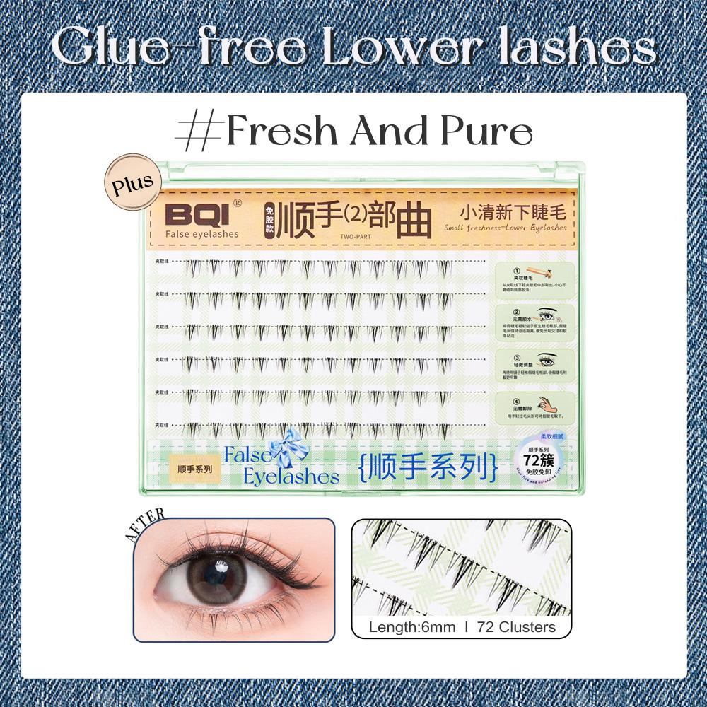 Natürlicher Look Vorgeklebte Unterwimpern Weich & Leicht Selbstklebende Wimpern Großes Volumen zur Auswahl