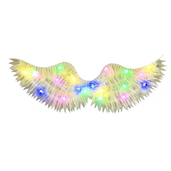 Angel Wings for Adults Kids Angel Feather Wings Costume with Elastic Straps for Halloween Christmas Cosplay Party