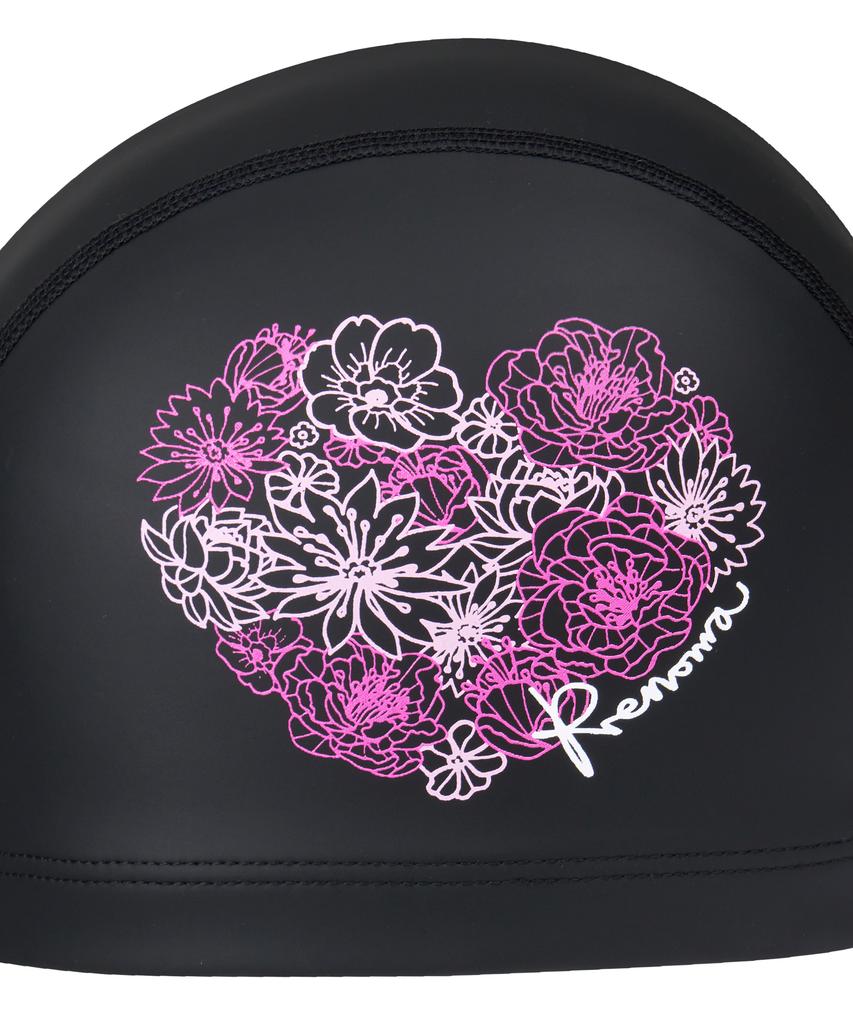 Lenomasuyeongbog Accessories Adult Heart Silky Layer Swim Cap Black Ro-Rc2G724-Bk