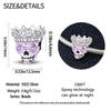 Charms Original Copper Plated Romantic Crown Skull Beads Fit Bracelet Diy Gift Women Delicate Jewelry Accessory