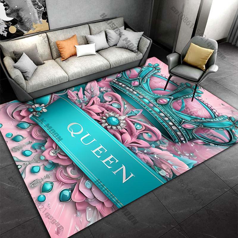 Royal elegance empowerment feminine grace carpet Yoga living room room decor children's crawling mat doormat area rug